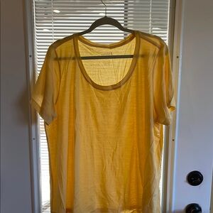 Yellow Oversized Short Sleeve Tee